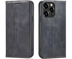 Hurtel Magnet Fancy dėklas, skirtas iPhone 13 Pro Max, juodas