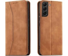 Hurtel Magnet Fancy dėklas, skirtas Samsung Galaxy S23+, rudas