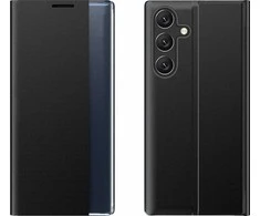 Hurtel New Sleep Case Flip Cover su stoveliu Samsung Galaxy A26 – dėklas telefonui juodos spalvos