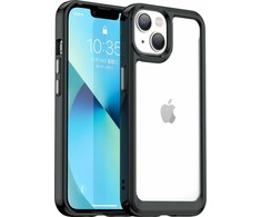 Dėklas iLike Hurtel Outer Space Case etui iPhone 14 sztywny pokrowiec su żelową ramką juoda