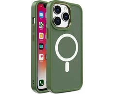 Hurtel Armored magnetic Apple iPhone 14 Plus MagSafe Color Matte - dėklas telefonui žalios spalvos