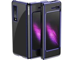 Hurtel Plating Electroplating frame Samsung Galaxy Fold dėklas telefonui mėlynos spalvos