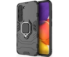 Hurtel Ring Armor Samsung Galaxy S23 armored magnetic holder ring dėklas telefonui juodos spalvos
