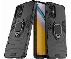 Hurtel Ring Armor hibridinis dėklas + magnetinis laikiklis skirtas OnePlus Nord N20 5G, juodas