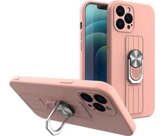 Hurtel Ring silikoninis dėklas skirtas Samsung Galaxy A32 4G, rožinis