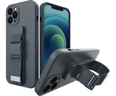 Hurtel Rope dėklas su dirželiu skirtas Samsung Galaxy A53 5G, tamsiai mėlynas (Navy Mėlyna)
