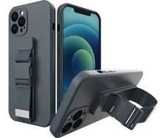 Hurtel Rope dėklas su dirželiu skirtas iPhone 11 Pro, tamsiai mėlynas (Navy Mėlyna)