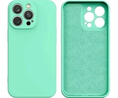 Hurtel silikoninis dėklas skirtas iPhone 14 Plus, mėtų žalia
