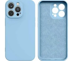 Hurtel silikoninis dėklas skirtas Samsung Galaxy A14 5G / Galaxy A14, šviesiai mėlynas
