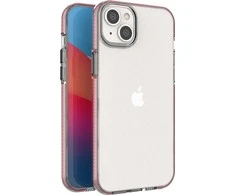 Hurtel Spring dėklas su spalvotu rėmeliu skirtas iPhone 14 Plus, šviesiai rožinis