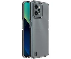 Hurtel Spring dėklas su spalvotu rėmeliu skirtas Realme C31, juodas