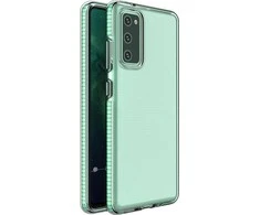 Hurtel Spring dėklas su spalvotu rėmeliu skirtas Samsung Galaxy A72 4G, mėtinis