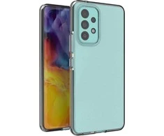 Hurtel Spring dėklas su spalvotu rėmeliu skirtas Samsung Galaxy A73, juodas