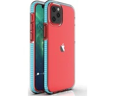 Hurtel Spring dėklas su spalvotu rėmeliu skirtas iPhone 13 Pro, šviesiai mėlynas