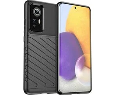 Hurtel Thunder flexible armored Xiaomi 12 / 12X dėklas telefonui juodos spalvos