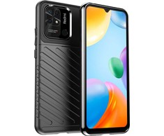 Dėklas iLike Hurtel Thunder Case Lankstus šarvuotas atveju Xiaomi Radmi 10C padengti juoda