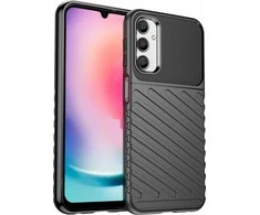 Hurtel Thunder Samsung Galaxy A24 4G silikoninis armor dėklas telefonui juodos spalvos