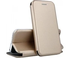 Beline dėklas Book Magnetic Apple iPhone 13 / 14 6.1" aukso spalvos