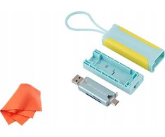 Atminties kortelės dėklas - JJC MCR STM5BY 1 SD, 2 TF, 1 Nano SIM, USB skaitytuvas