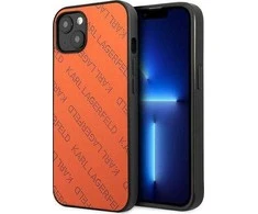 Apple iPhone 13 Mini Karl Lagerfeld dėklas Perforated Allover (KLHCP13SPTLO) oranžinės spalvos