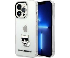 Dėklas Karl Lagerfeld Choupette Logo Case skirtas iPhone 14 Pro, skaidrus