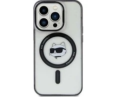 Karl Lagerfeld KLHMP15SHCHNOTK Apple iPhone 15/ 14 / 13 6.1″ skaidrus kietas dėklas IML Choupette`s Head Mag