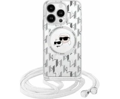 Karl Lagerfeld KLHMP16XHCKCKLCT Apple iPhone 16 Pro Max 6.9″ skaidrus kietas dėklas IML Crossbody Monogram