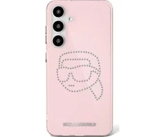 Dėklas Karl Lagerfeld Rhinestones K. Head Logo Samsung Galaxy S25 rožinės spalvos