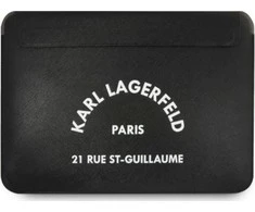 Nešiojamo kompiuterio dėklas 13" Karl Lagerfeld Saffiano Rsg (KLCS133RSGSFBK) juodos spalvos