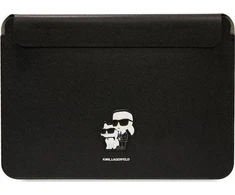 Nešiojamo kompiuterio krepšys 14″ Karl Lagerfeld Saffiano Karl&Choupette (KLCS14SAKCPMK) juodos spalvos