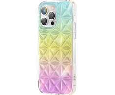 Dėklas Kingxbar Miya serijos Apple iPhone 14 Pro vaivorykštė