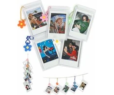 Viršelis LoveInstant 5x Byla EVO rėmeliai, pakabinami nuotraukoms prie Fuji INSTAX Mini 12 40 11 8 7s EVO LiPlay Link 2 SE / ZINK