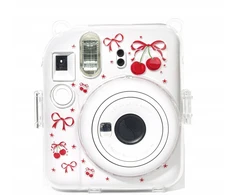 „LoveInstant“ dėklas, skirtas „Fuji Instax Mini 12“ standžiam dėklui su dirželiu / raudonųjų vyšnių spalvos