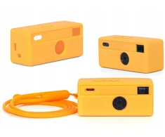 Dėklas LoveInstant Futerał Dėklas Dėklas Case Osłona Silikon Do Kodak Charmera + Smycz / Geltonas