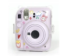LoveInstant Futerał Dėklas Dėklas Case Osłona dėklas Fuji Instax Mini 12 kietas + dirželis / mielas triušiukų mix