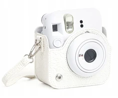 Dėklas LoveInstant Futerał Dėklas Dėklas Krepšys Osłona Case Do Fuji Fujifilm Instax Mini 12 / Haft Baltas (SB12282)