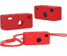 Dėklas LoveInstant Futerał Dėklas Dėklas Case Osłona Silikon Do Kodak Charmera Smycz / Raudona