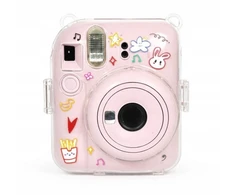 LoveInstant Futerał Dėklas Dėklas Case Osłona dėklas Fuji Instax Mini 12 kietas + dirželis / mielas triušiukų mix