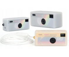 Dėklas LoveInstant Futerał Dėklas Dėklas Case Osłona Silikon Do Kodak Charmera + Smycz / Baltas - Permatomas