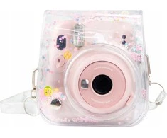 Viršelis LoveInstant "Fujifilm Instax Mini" 11 byla "EtuI Cover" / "Trans Rožinė Cekines"