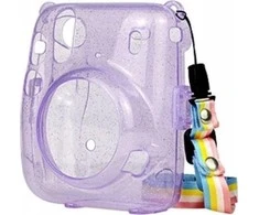 Viršelis LoveInstant "Fujifilm Instax Mini" Dėklas viršelis 11 violetinių permatomų brocade
