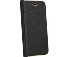 Dėklas Oem LUNA Book Gold for Xiaomi Redmi Note 8 Pro juodos spalvos