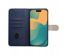 Oem Dėklas su klapką na Samsung A37 Split Book tamsiai mėlyna ir kreminė
