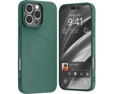 Dėklas Mercury MagSafe Semi-Silicone Apple iPhone 16 Pro Max 6,9″ žalios spalvos
