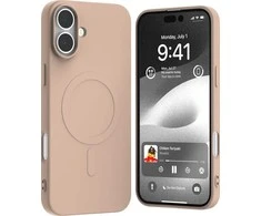 Dėklas Mercury MagSafe Semi-Silicone Apple iPhone 16 Plus 6,7″ rožinės spalvos sand