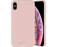 Dėklas Mercury Silicone Apple iPhone 15 Pro Max 6,7″ rožinės spalvos-sand