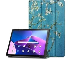 Tech-Protect SmartCase Lenovo Tab M10 Plus ((3-osios kartos).) 10.6" TB-125 / TB-128 - dėklas planšetiniam kompiuteriui mėlynos spalvos with sakura flowers