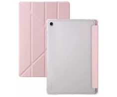 Dėklas na tablet 4kom.pl Dėklas Clear Trifold su podstawką do Samsung Galaxy Tab S6 Lite 2022/24 10.4", rožinė