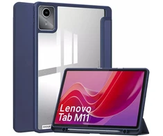 Dėklas na tablet 4kom.pl Dėklas Crystal case do Lenovo Tab M11 10.95 11 TB330FU TB330XU TB331FC, tamsiai mėlyna