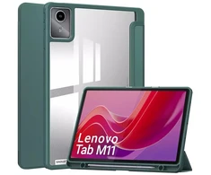 Dėklas na tablet 4kom.pl Dėklas Crystal case do Lenovo Tab M11 10.95 11 TB330FU TB330XU TB331FC, žalia